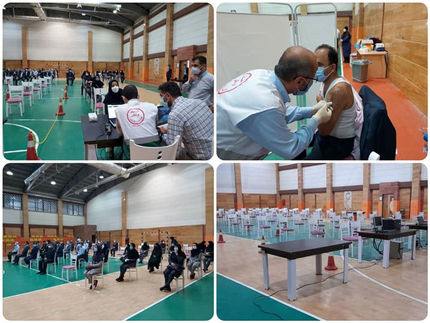 آغاز واکسیناسیون کارکنان بانک صادرات ایران از گیلان