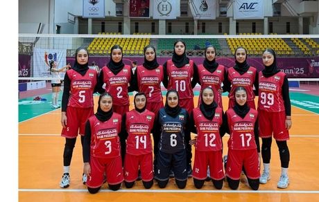 دهمی تیم والیبال زیر ۱۶ سال دختر ایران در آسیا
