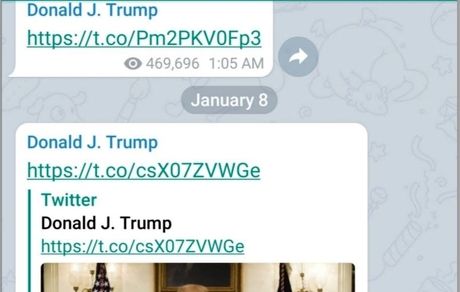 ترامپ در تلگرام صفحه دارد / گوگل و اپل شبکه محبوب ترامپ را حذف کرد