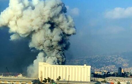 انفجار در بندر صیدا لبنان