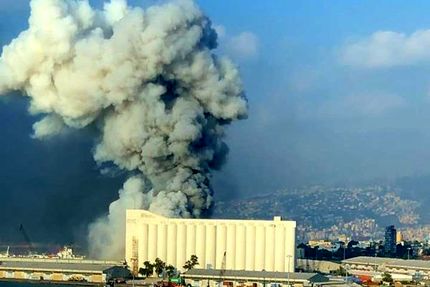 انفجار در بندر صیدا لبنان