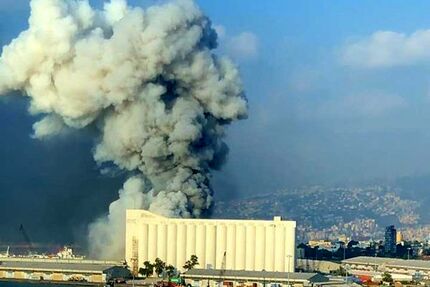 انفجار در بندر صیدا لبنان