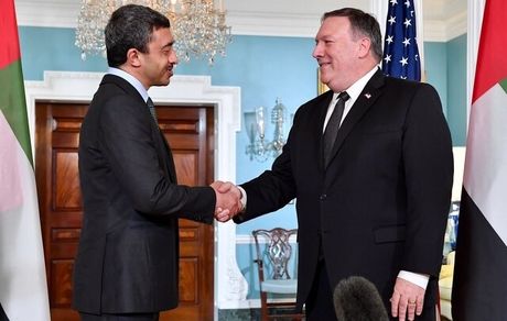 رایزنی وزرای امور خارجه امارات و آمریکا با محوریت ضد ایرانی