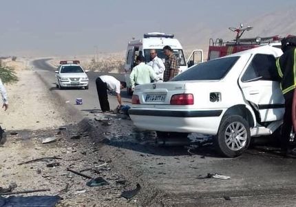 تصادف در فارس 2 کشته و ۶ مجروح به دنبال داشت
