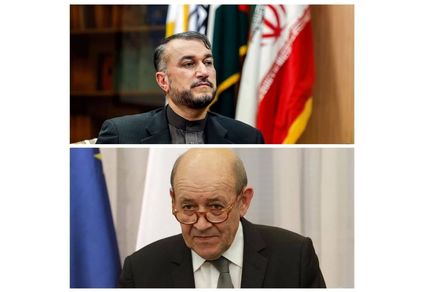 گفت‌وگوی تلفنی وزیر امور خارجه ایران و فرانسه