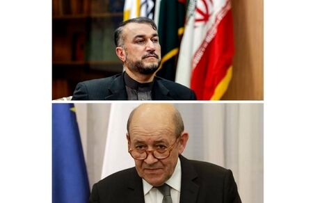 گفت‌وگوی تلفنی وزیر امور خارجه ایران و فرانسه