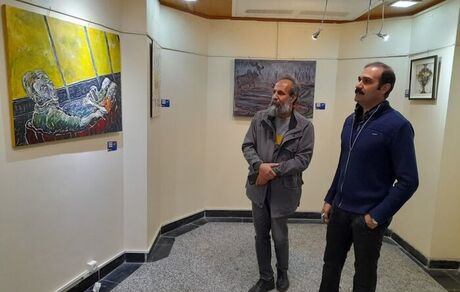 نمایشگاه جشنواره هنرهای تجسمی فجر در همدان شروع شد