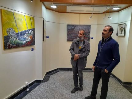 نمایشگاه جشنواره هنرهای تجسمی فجر در همدان شروع شد