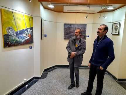 نمایشگاه جشنواره هنرهای تجسمی فجر در همدان شروع شد