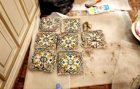 کاشی‌های گمشده کاخ گلستان پیدا شد