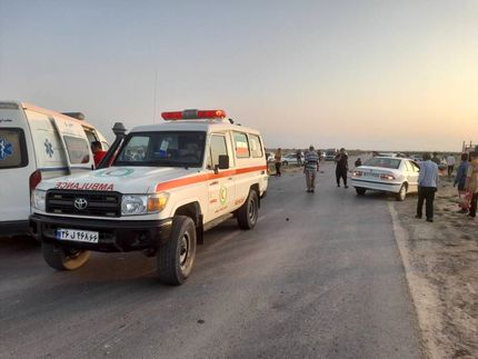 ۹ کشته در تصادف خودروی سواری حامل اتباع غیرمجاز در مسیر سراوان خاش