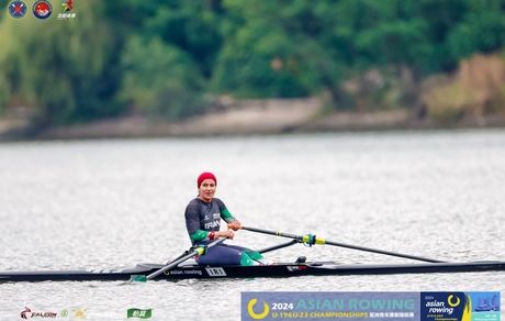 بانوی قایقران کشورمان مدال طلای آسیا را کسب کرد