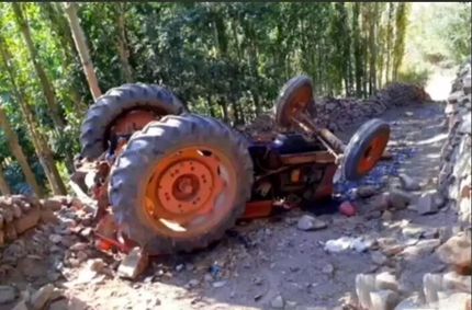 جان باختن ۴ نفر بر اثر واژگونی تراکتور در روستای «پسین دره»