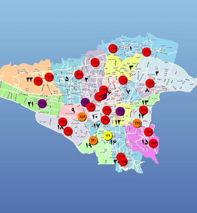 کیفیت هوا در چهار نقطه تهران بنفش شد/ضرورت خودداری از تردد در فضای باز