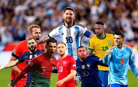بهترین گلزنان امسال ۳۲ تیم جام جهانی/ مسی اول، طارمی برابر با هری کین و بیل