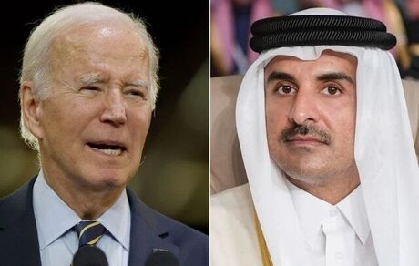 بایدن با امیر قطر در خصوص بحران غزه گفت و گو کرد
