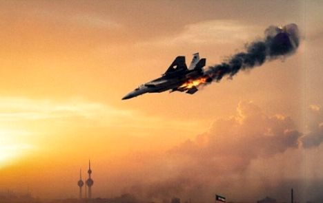 سقوط جنگنده آمریکایی در کویت