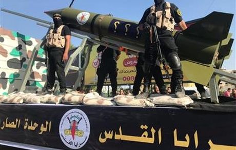 قدردانی جهاد اسلامی فلسطین از ایران/ رونمایی از موشک «براق ۱۲۰» در غزه