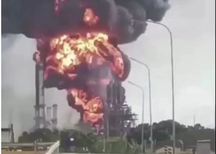 انفجار مهیب و آتش‌سوزی در تاسیسات نفتی پتروسدنو ونزوئلا