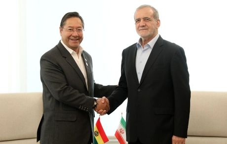 دیدار و گفت و گوی رییس جمهور با همتای بولیویایی
