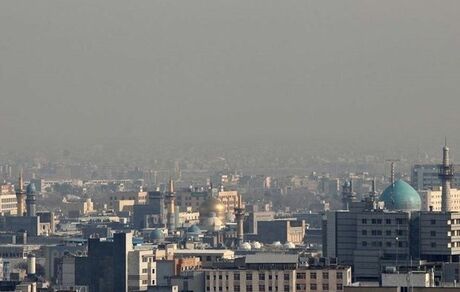 تداوم آلودگی هوای مشهد برای نهمین روز متوالی