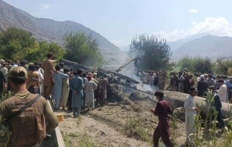 کشته شدن ۲۲ سرنشین بالگرد نظامی سقوط کرده پاکستان