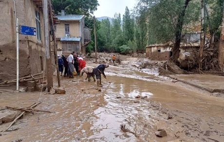 خسارت بارندگی شدید و سیل به ۴۸ واحد مسکونی روستای مورستان خلخال
