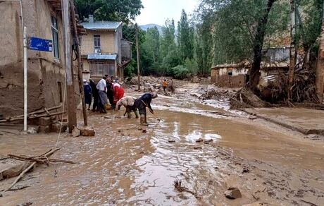 خسارت بارندگی شدید و سیل به ۴۸ واحد مسکونی روستای مورستان خلخال