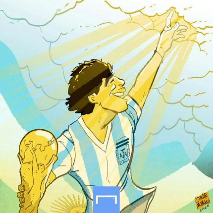 کارتون| پایان راه مارادونا 