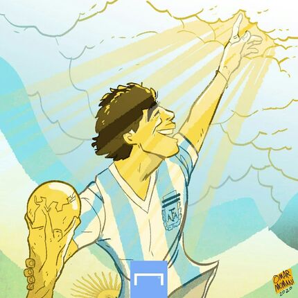 کارتون| پایان راه مارادونا 