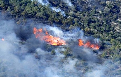 تخلیه مرز فرانسه - اسپانیا بدلیل آتش سوزی جنگل‌ها