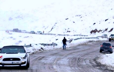 بارش برف به تهران و کرج رسید / پیست اسکی توچال تعطیل شد