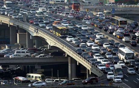 تهران در بدترین حالت ترافیکی است