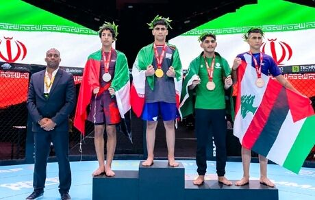 اولین مدال طلای تاریخ تیم MMA ایران در آسیا کسب شد