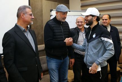 حضور بوژوویچ در اردوی شب استقلال قبل بازی دربی ۱۰۵