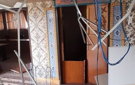 آسیب شدید به ساختمان فدراسیون تیراندازی در حملات دشمن