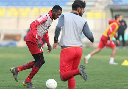 قربانی کردن گوسفند و برگزاری جشن تولد کامیابی‌نیا در تمرین پرسپولیس