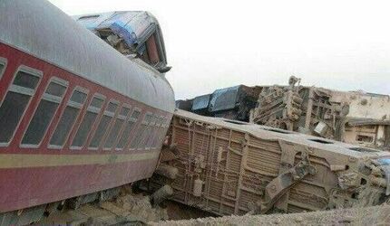اعلام آمار ۱۴ فوتی حادثه قطار مشهد - یزد