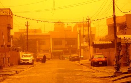 گردوغبار، عراق را فرا گرفت