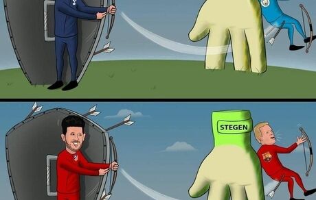 کارتون| زخم یکسان پپ و کومان 