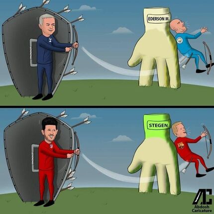 کارتون| زخم یکسان پپ و کومان 