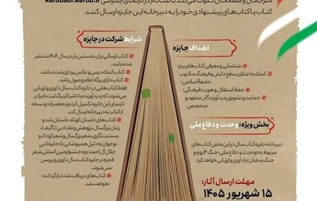 انتشار چهل و چهارمین جایزه کتاب سال جمهوری اسلامی ایران