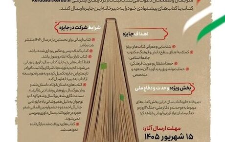 انتشار چهل و چهارمین جایزه کتاب سال جمهوری اسلامی ایران
