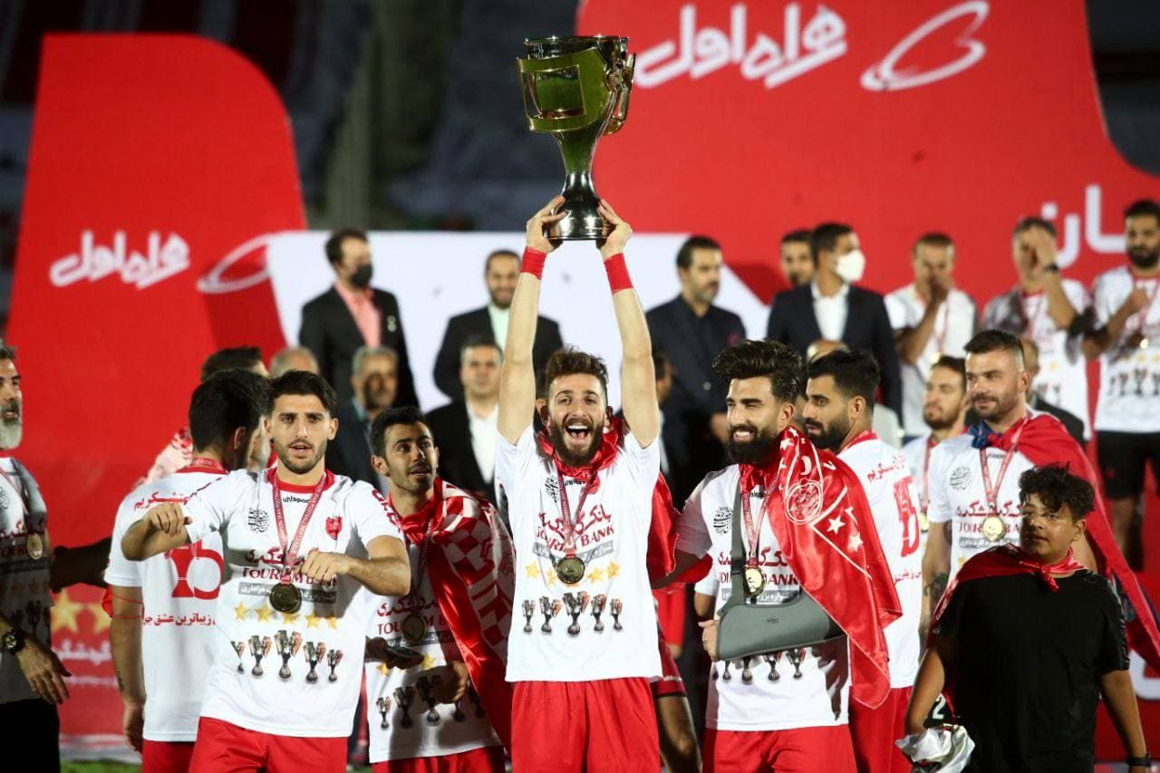 جشن پنجمین قهرمانی متوالی پرسپولیس در لیگ برتر