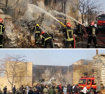 جان باختن ۳ نفر در سقوط هواپیمای جنگی در تبریز