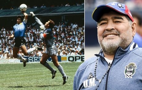 مارادونا: اگر مقابل انگلیس VAR بود، قول می‌دهم با دست راست گل می‌زدم