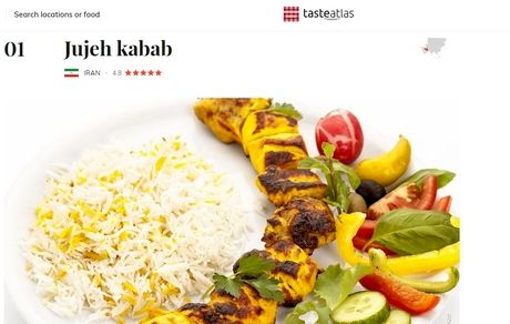 جوجه کباب غذای برتر شد