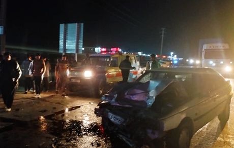 تصادف دو پژو ۶ فوتی و مصدوم داشت