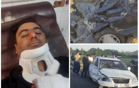 حادثه رانندگی برای ناظر داوری فوتسال 