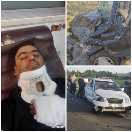 حادثه رانندگی برای ناظر داوری فوتسال 